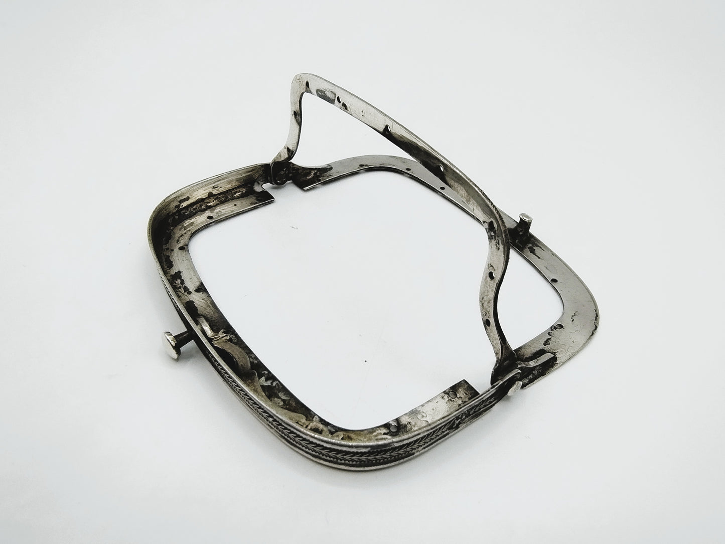 Silver purse clasp, N. van der Hoeven, Rotterdam, 1844