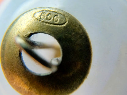 Blauw agaten ketting met zilveren slot, 48 cm