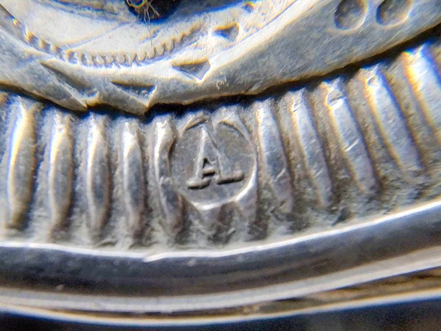 Silver purse clasp, FE Held, Amsterdam, 1835