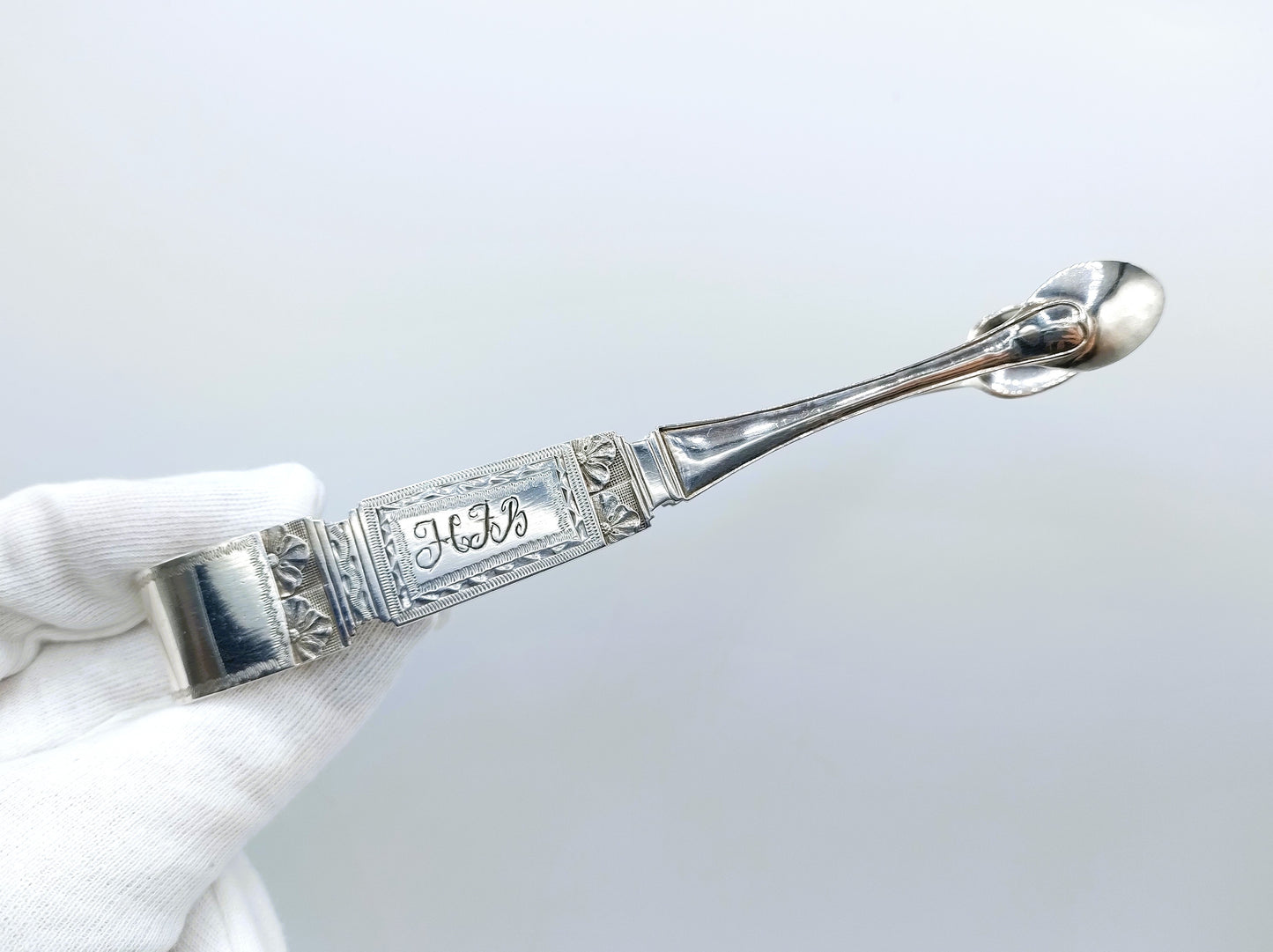 Zilveren suikertang, Pehr Zethelius, Stockholm, 1796