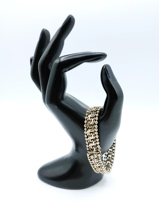 Vintage zilveren armband, 18,5 cm