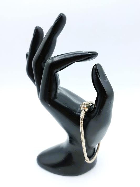 Silver Pandora bracelet, basic, 19 cm