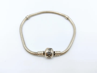Zilveren Pandora armband, basic, 19 cm