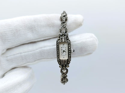 Zilveren dameshorloge, Ari D. Norman, Londen, 1989, 15 cm