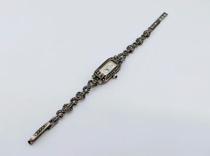 Zilveren dameshorloge, Ari D. Norman, Londen, 1989, 15 cm