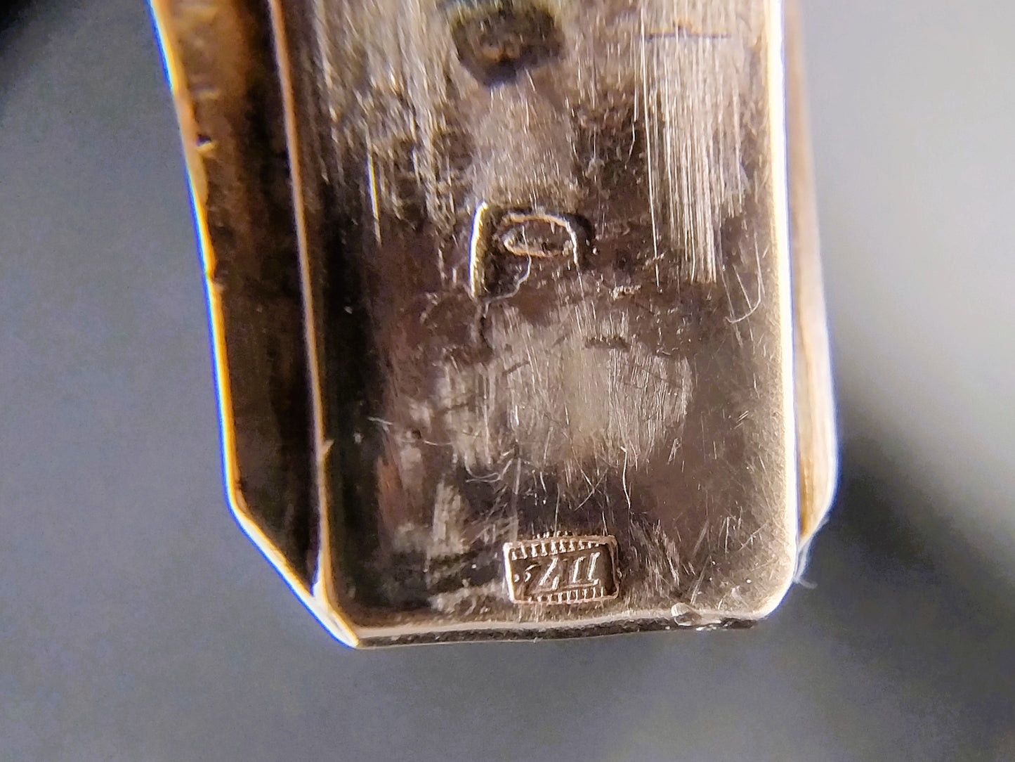 Zilveren design schakelarmband met goudvergulde schakels, 19,5 cm