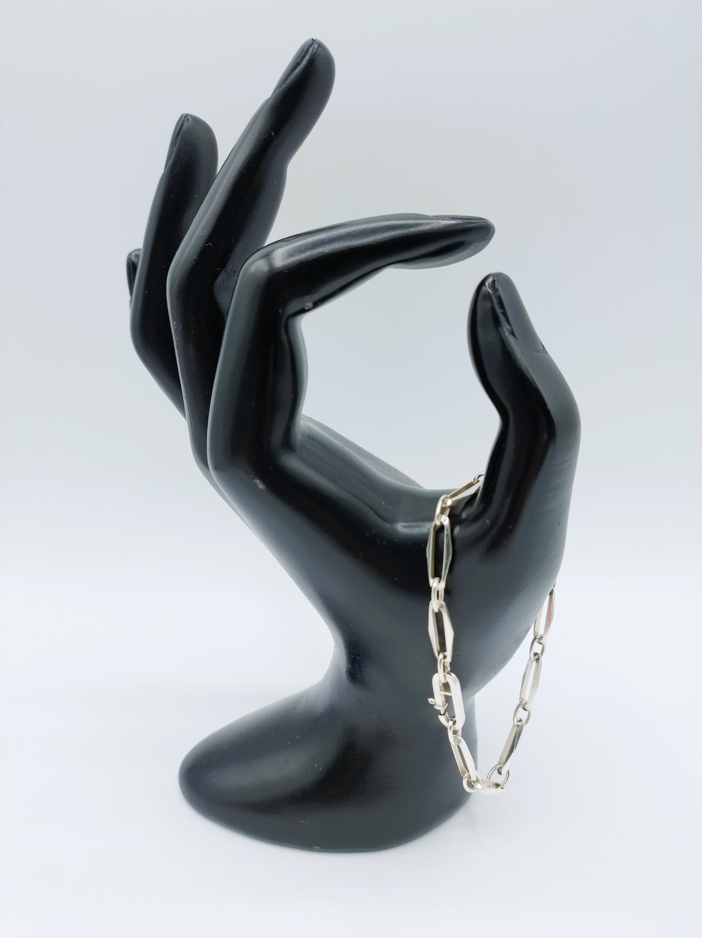 Zilveren 'close forever' armband, 17 cm