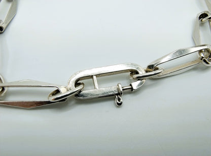 Zilveren 'close forever' armband, 17 cm