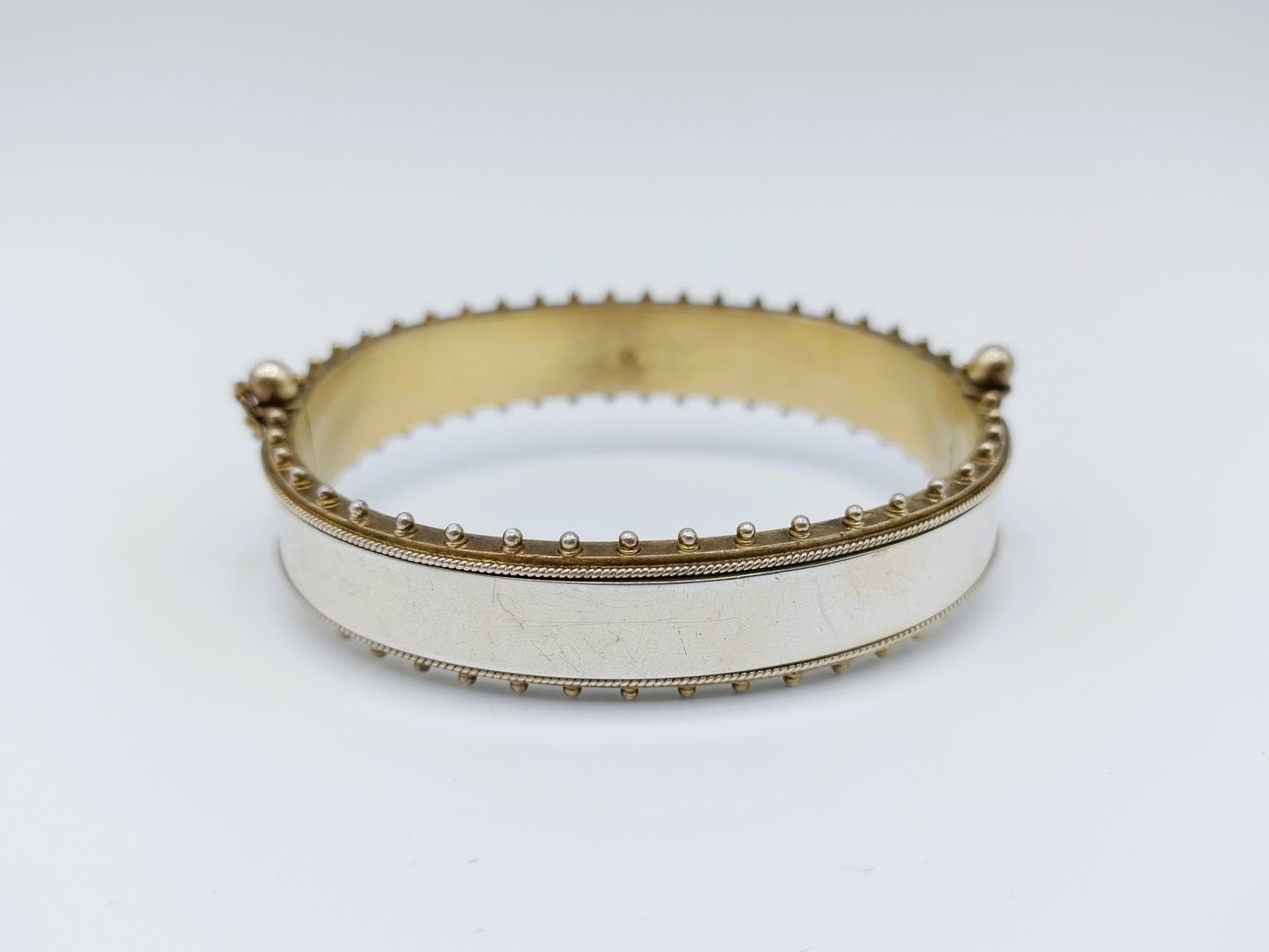 Verguld zilveren micro mozaïek armband, ca. 1880. 20 cm.