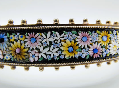 Verguld zilveren micro mozaïek armband, ca. 1880. 20 cm.