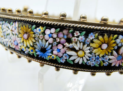 Verguld zilveren micro mozaïek armband, ca. 1880. 20 cm.
