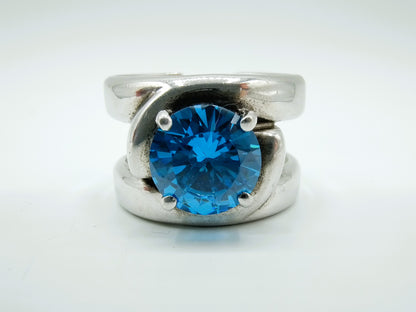 Zware zilveren ring met onyx, EDEN, 21 mm