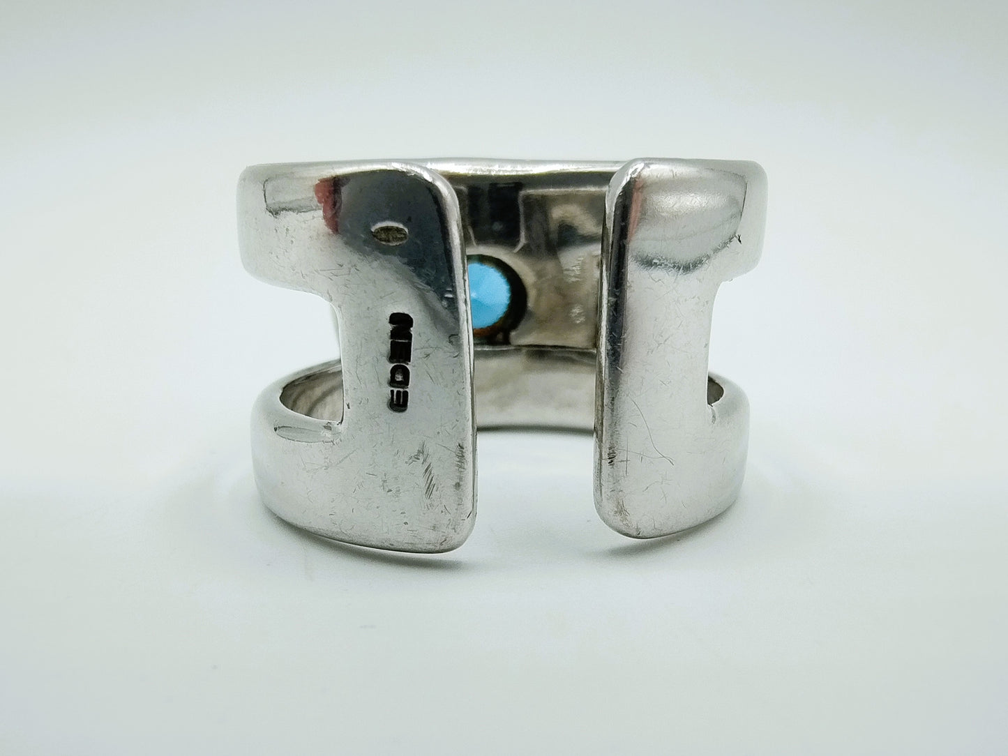 Zware zilveren ring met onyx, EDEN, 21 mm