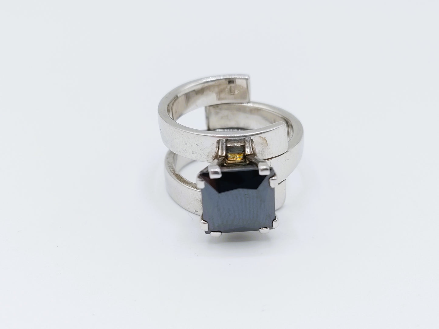 Zware zilveren ring met onyx, EDEN, 20 mm