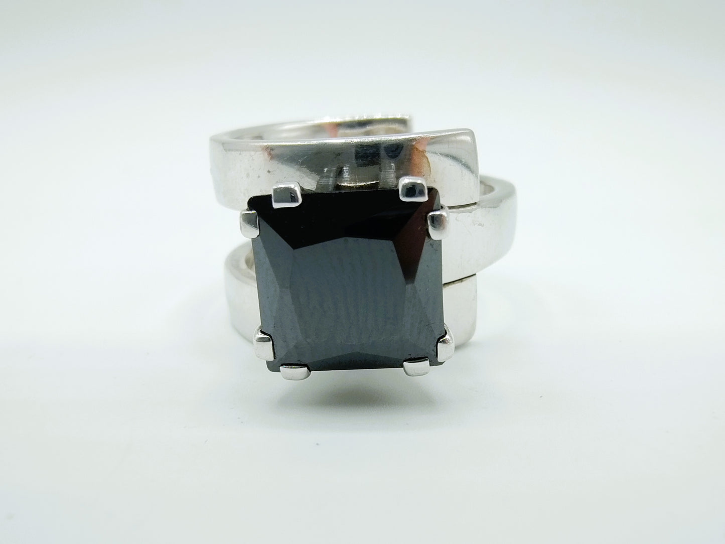 Zware zilveren ring met onyx, EDEN, 20 mm