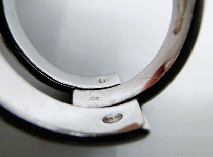 Zware zilveren ring met onyx, EDEN, 20 mm