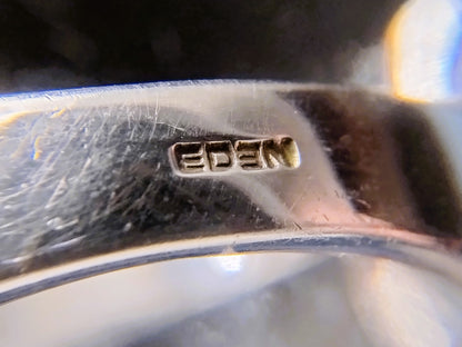 Zware zilveren ring met onyx, EDEN, 20 mm