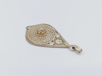 Zilveren filigrein hanger