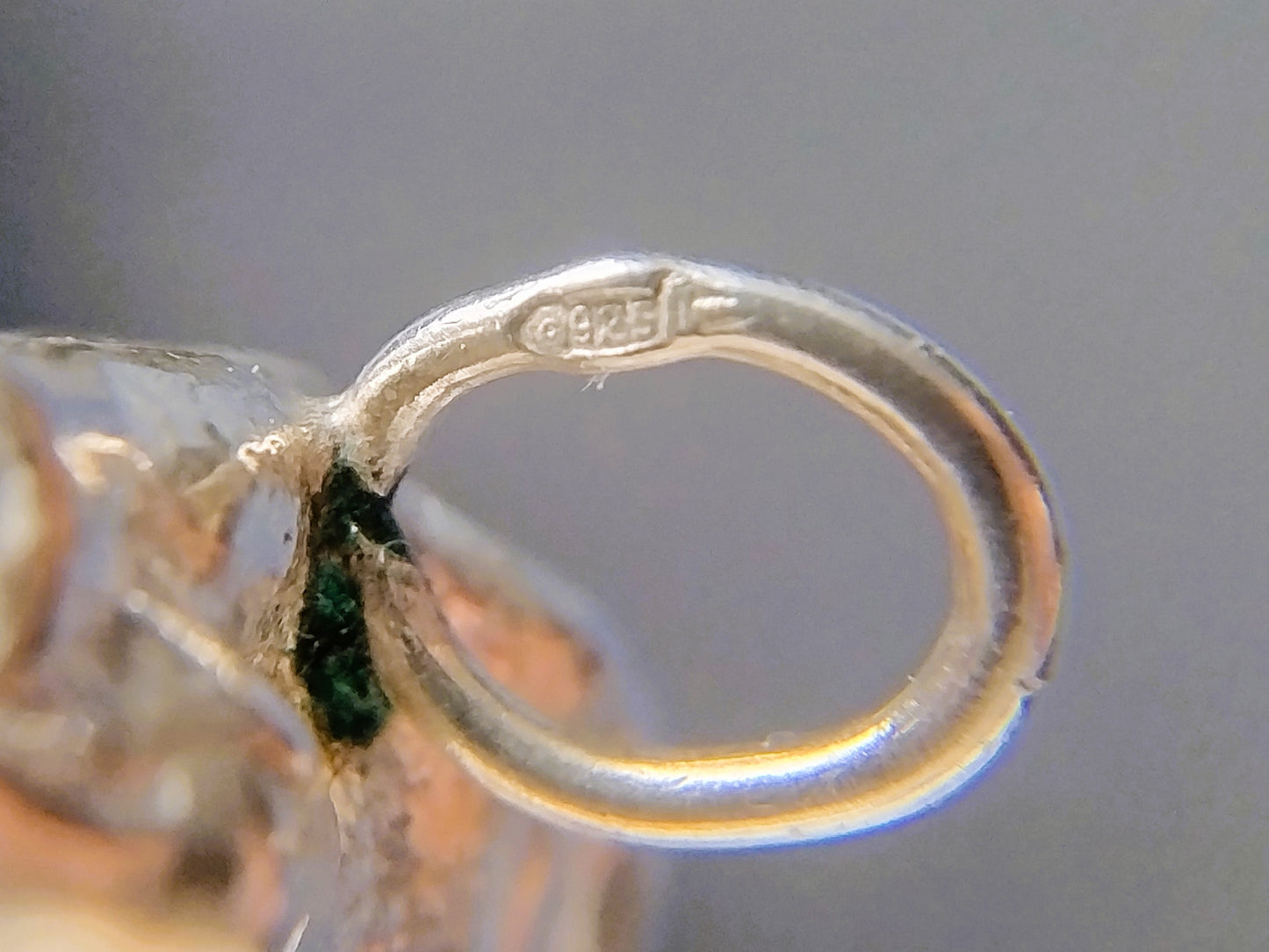 Zilveren nugget hanger