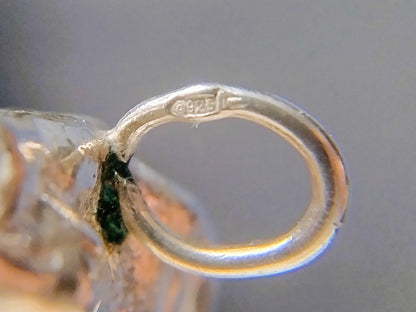 Zilveren nugget hanger