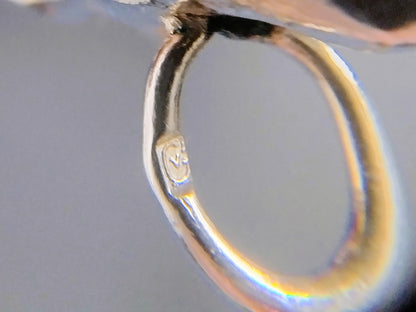 Zilveren nugget hanger