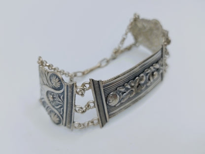 Zilveren bijbelslot armband, C. van Gelderen, Schoonhoven, 1869