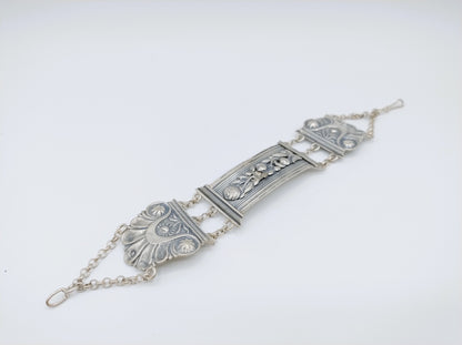 Zilveren bijbelslot armband, C. van Gelderen, Schoonhoven, 1869