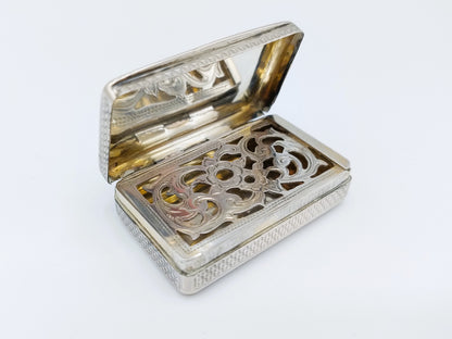 Silver vinaigrette, ca. 1850