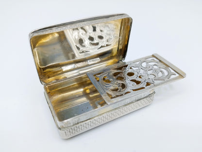 Silver vinaigrette, ca. 1850