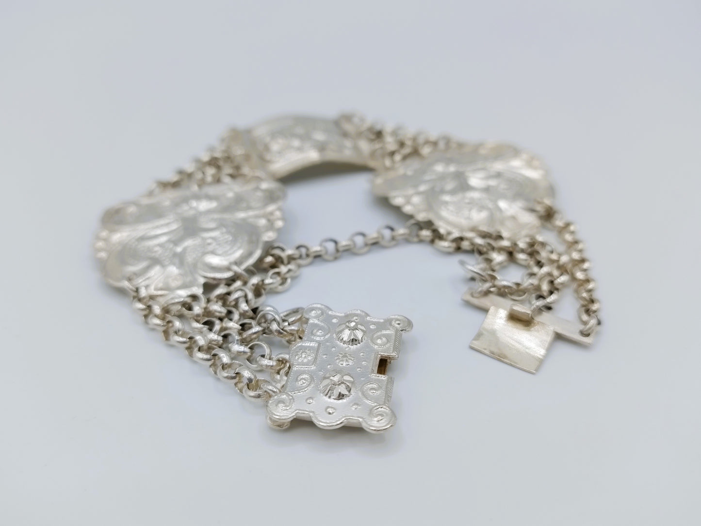 Zilveren bijbelslot armband, Schoonhoven, 1865