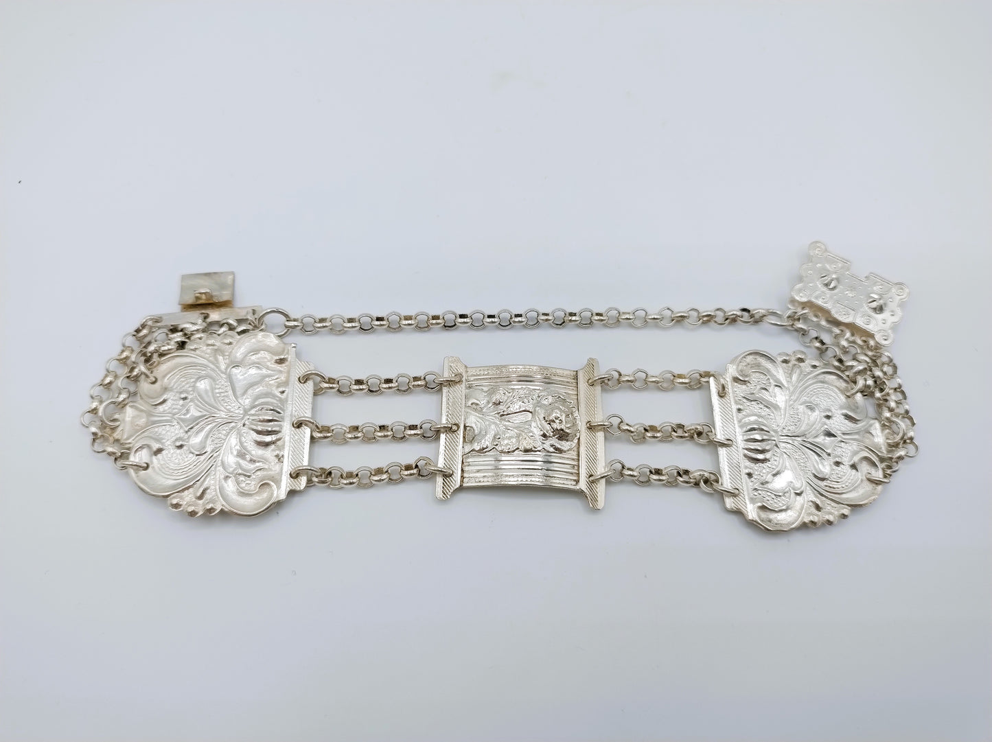 Zilveren bijbelslot armband, Schoonhoven, 1865