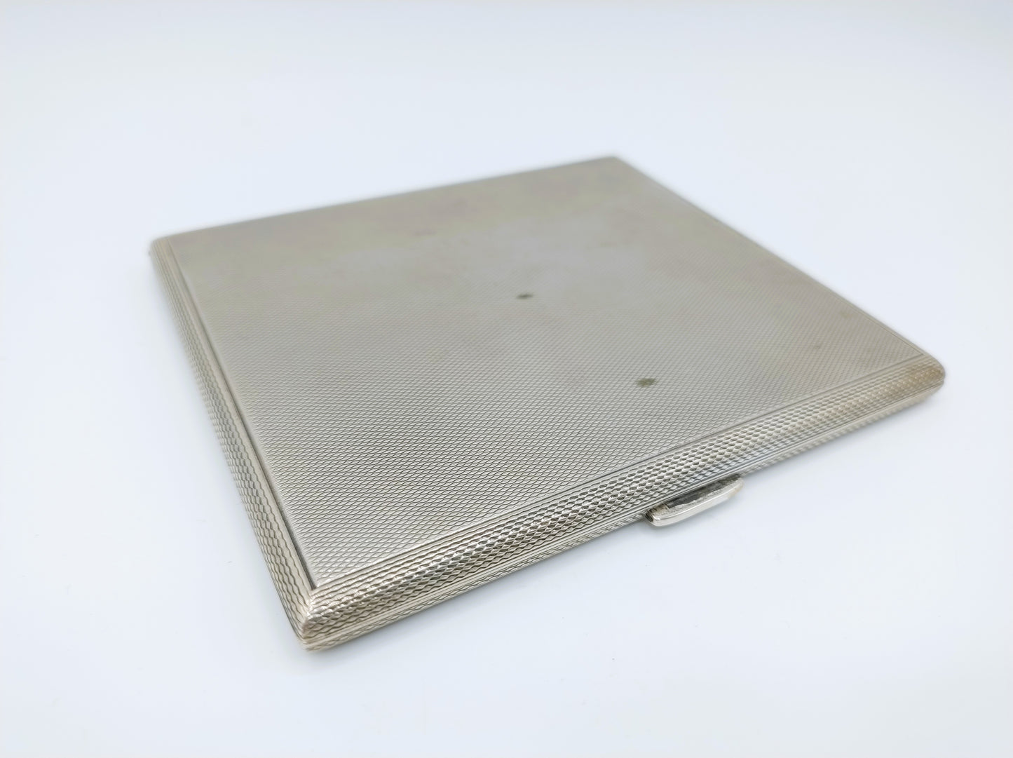 Zware zilveren sigaretten case, Duitsland, 1969