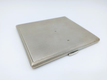 Zware zilveren sigaretten case, Duitsland, 1969