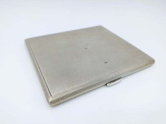 Zware zilveren sigaretten case, Duitsland, 1969