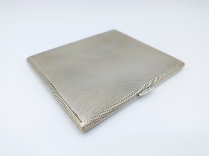 Zware zilveren sigaretten case, Duitsland, 1969