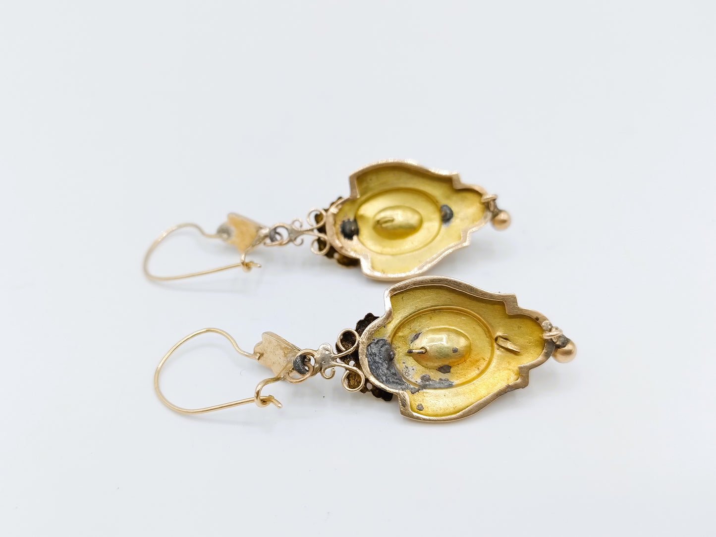 Antieke gouden oorbellen, Nederland, ca. 1880