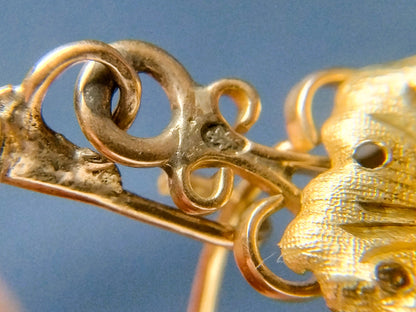 Antieke gouden oorbellen, Nederland, ca. 1880