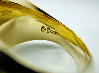 Zilveren Tortuga piraten kompasring, 21 mm