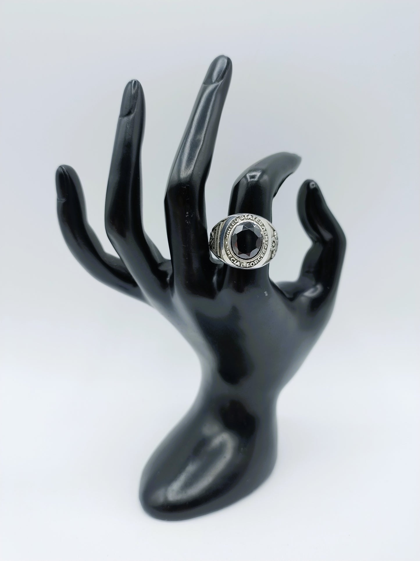 Zilveren special forces airborne ring, 19 mm