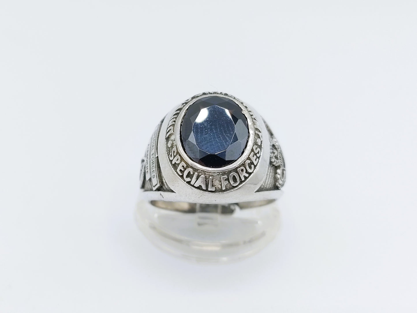 Zilveren special forces airborne ring, 19 mm