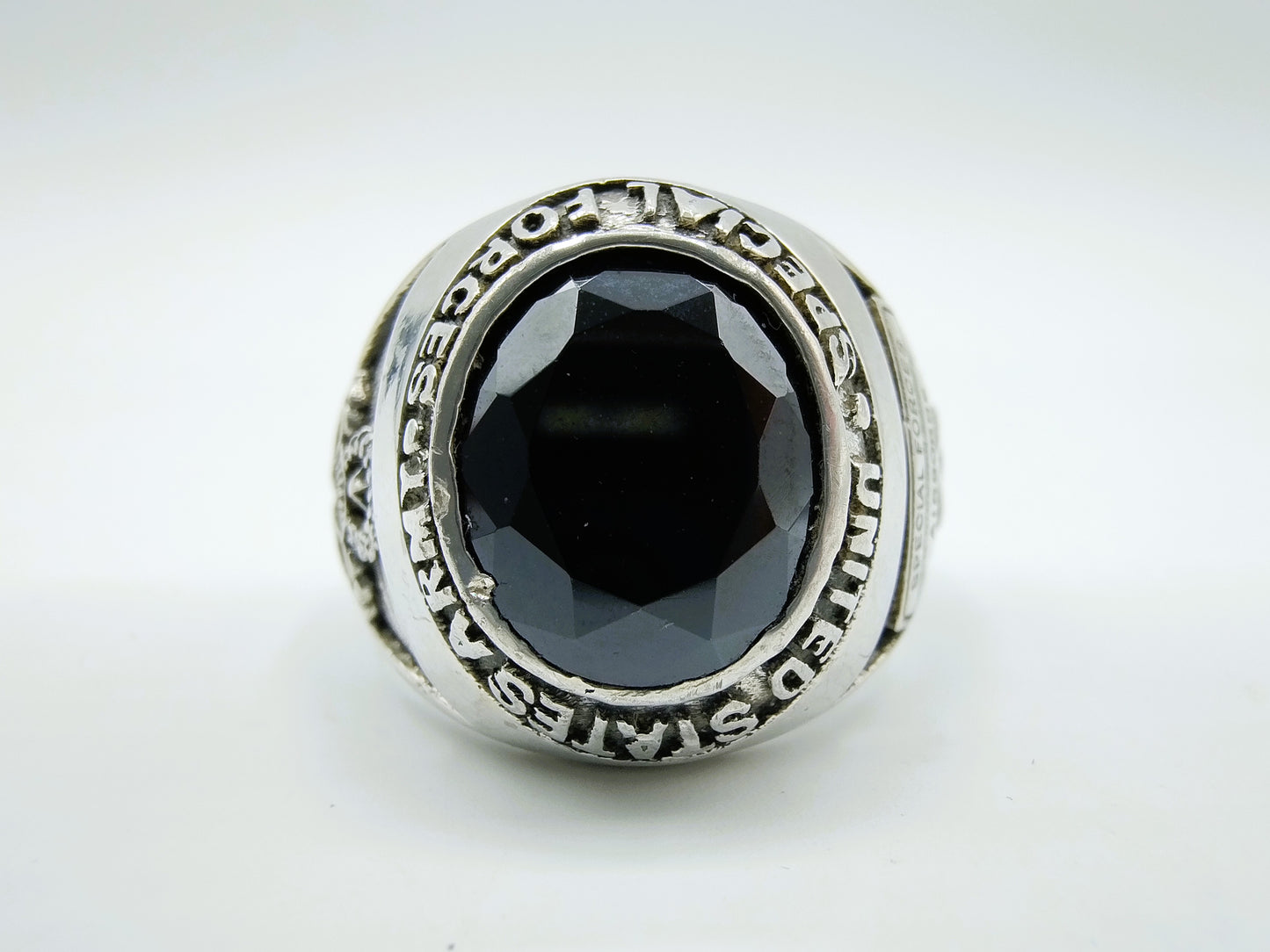 Zilveren special forces airborne ring, 19 mm