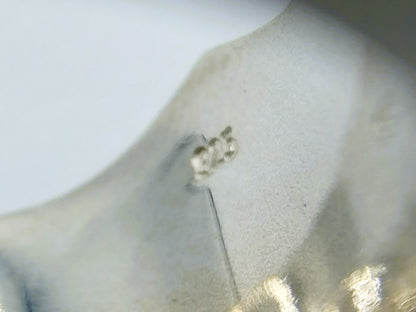 Zilveren dwerg ring met blauwe steen (saffier?), 21 mm