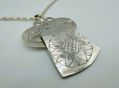 Zilveren jasseronketting met faalje haak hanger, 50,5 cm.