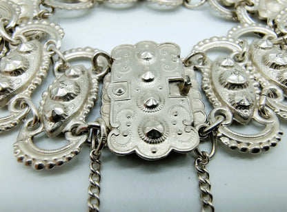 Friese zilveren klederdracht armband, 22,5 cm