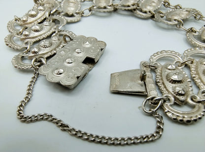 Friese zilveren klederdracht armband, 22,5 cm