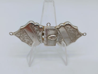 Silver brooch from Bible lock, Netherlands, 20th century