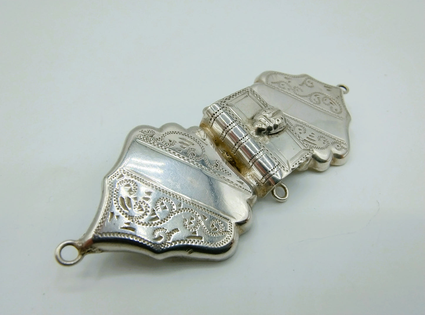 Silver brooch from Bible lock, Netherlands, 20th century