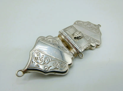 Silver brooch from Bible lock, Netherlands, 20th century