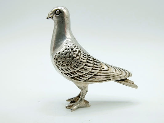 Silver miniature pigeon