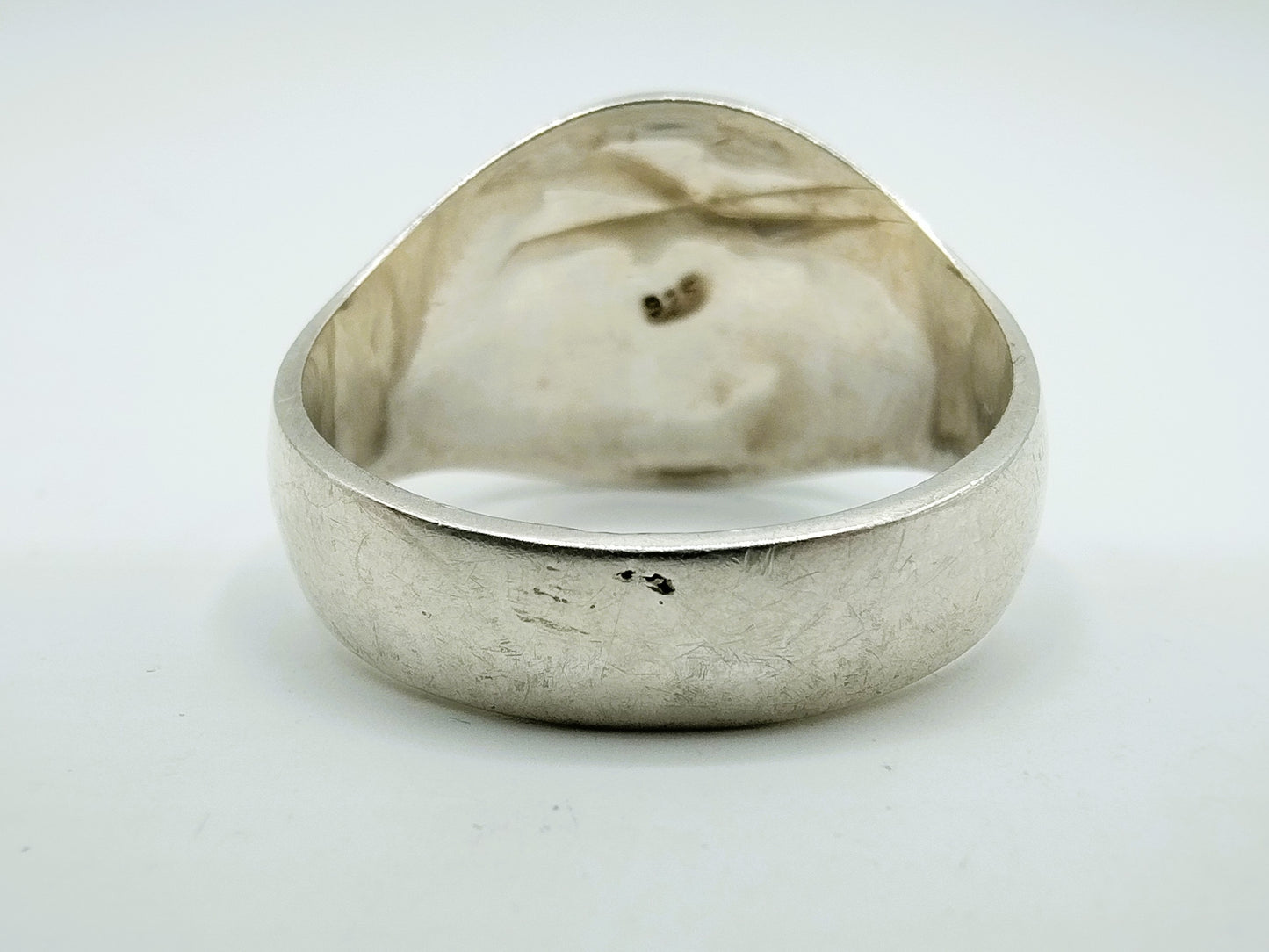 Zilveren ring met turkoois, 21 mm